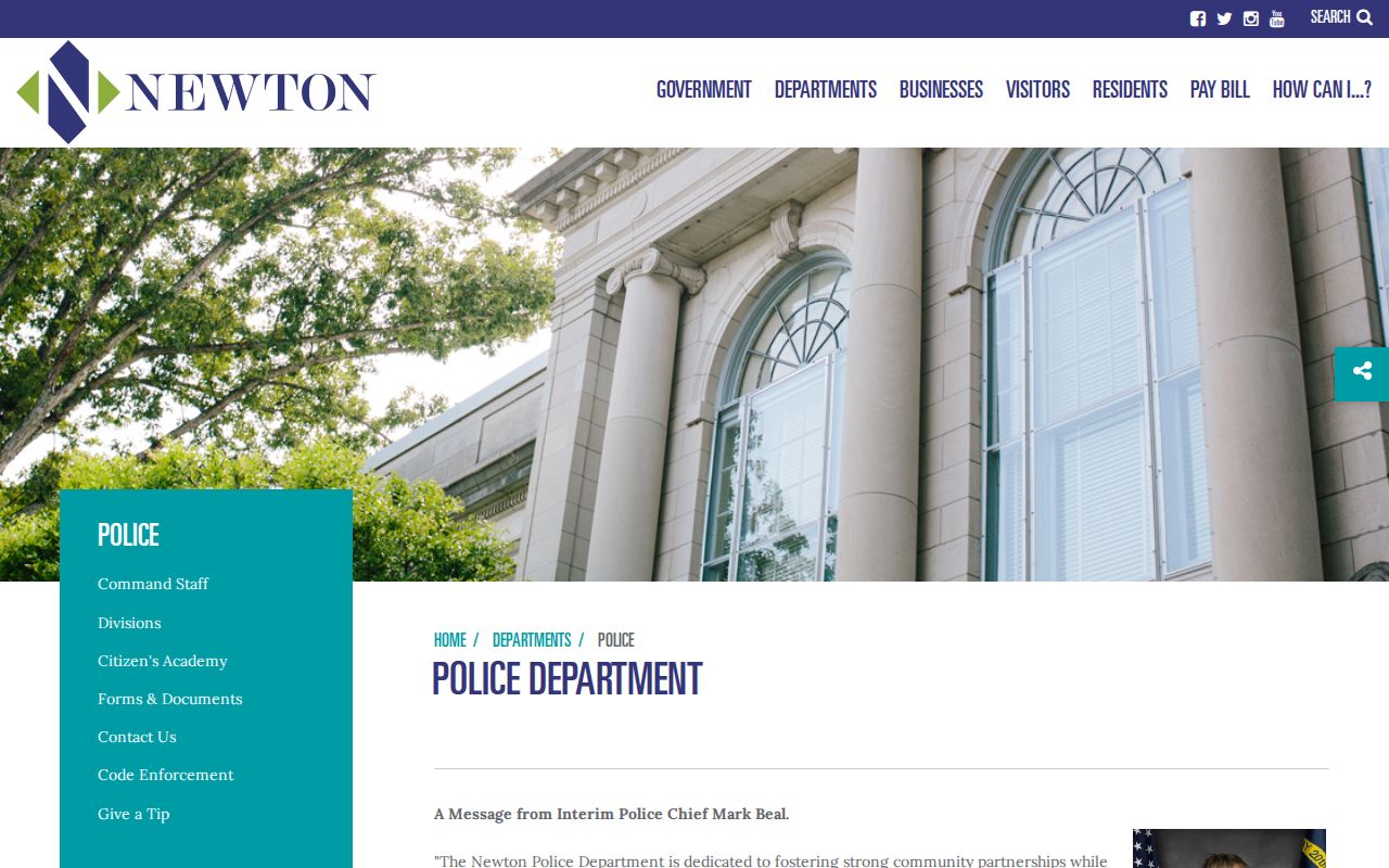 Newton police information and state court docket records